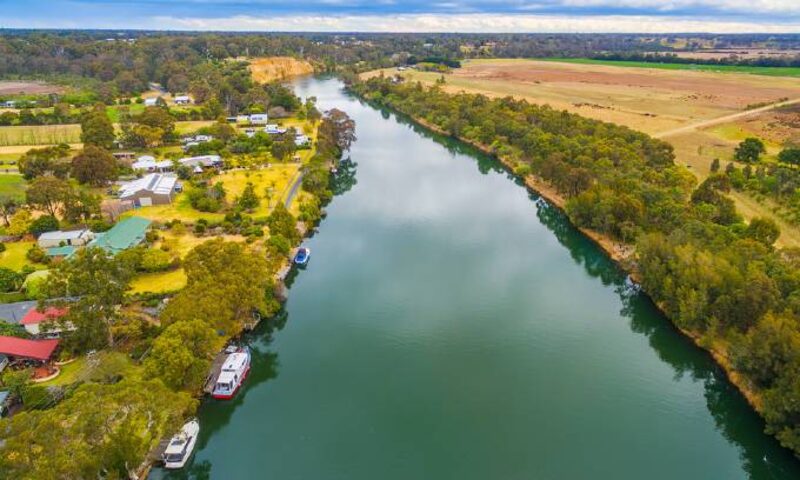 Aerial view of regional Victoria