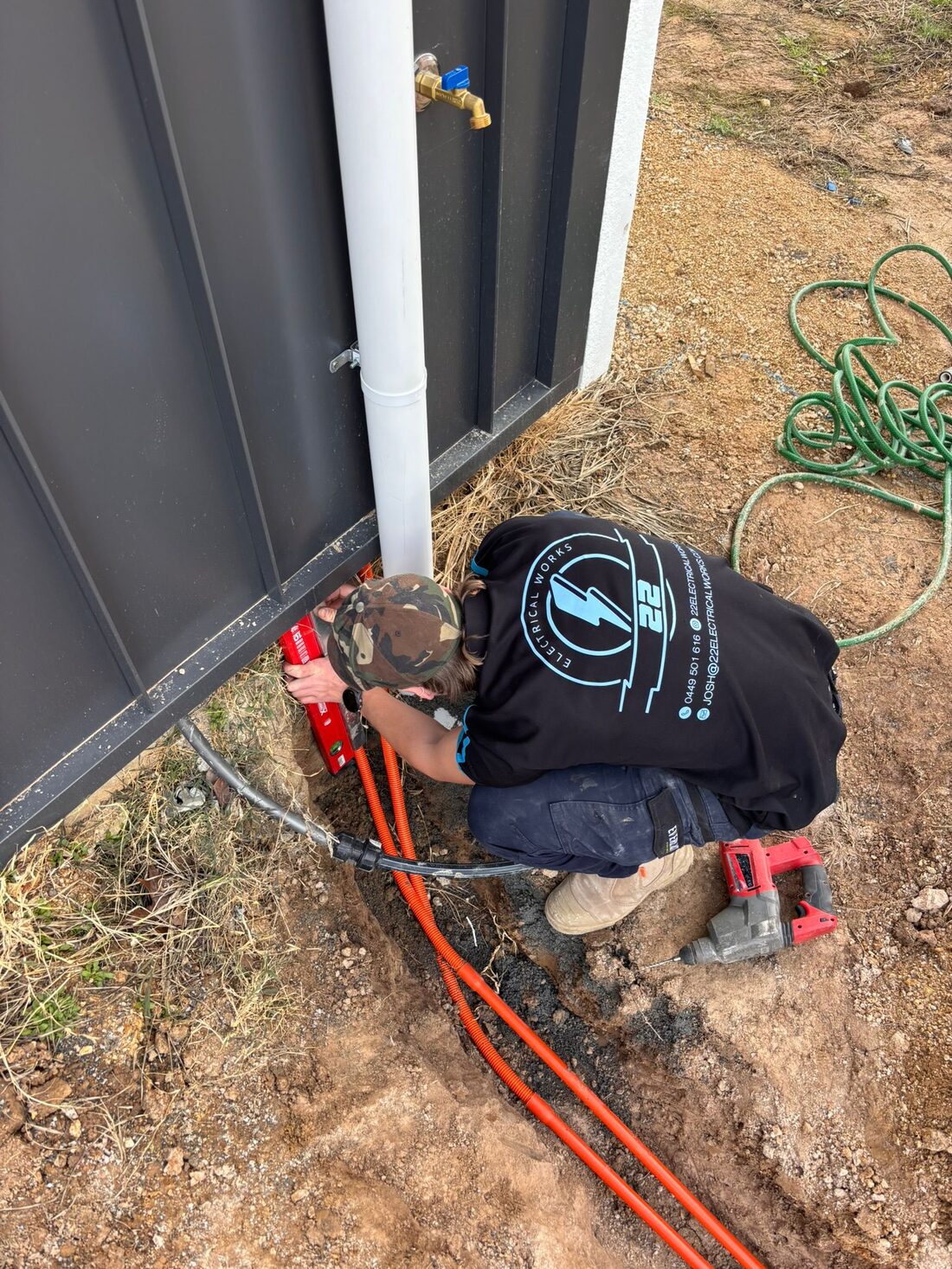 Underground electrical supply installation