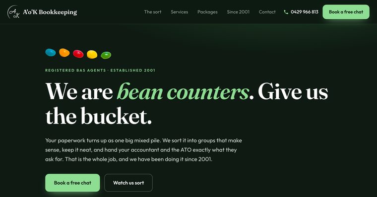 Concept two homepage
