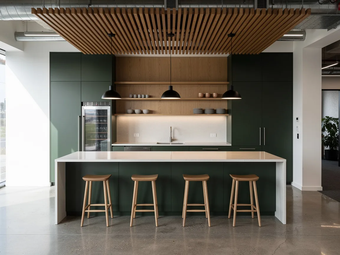 Sample image of an office kitchen and breakout area