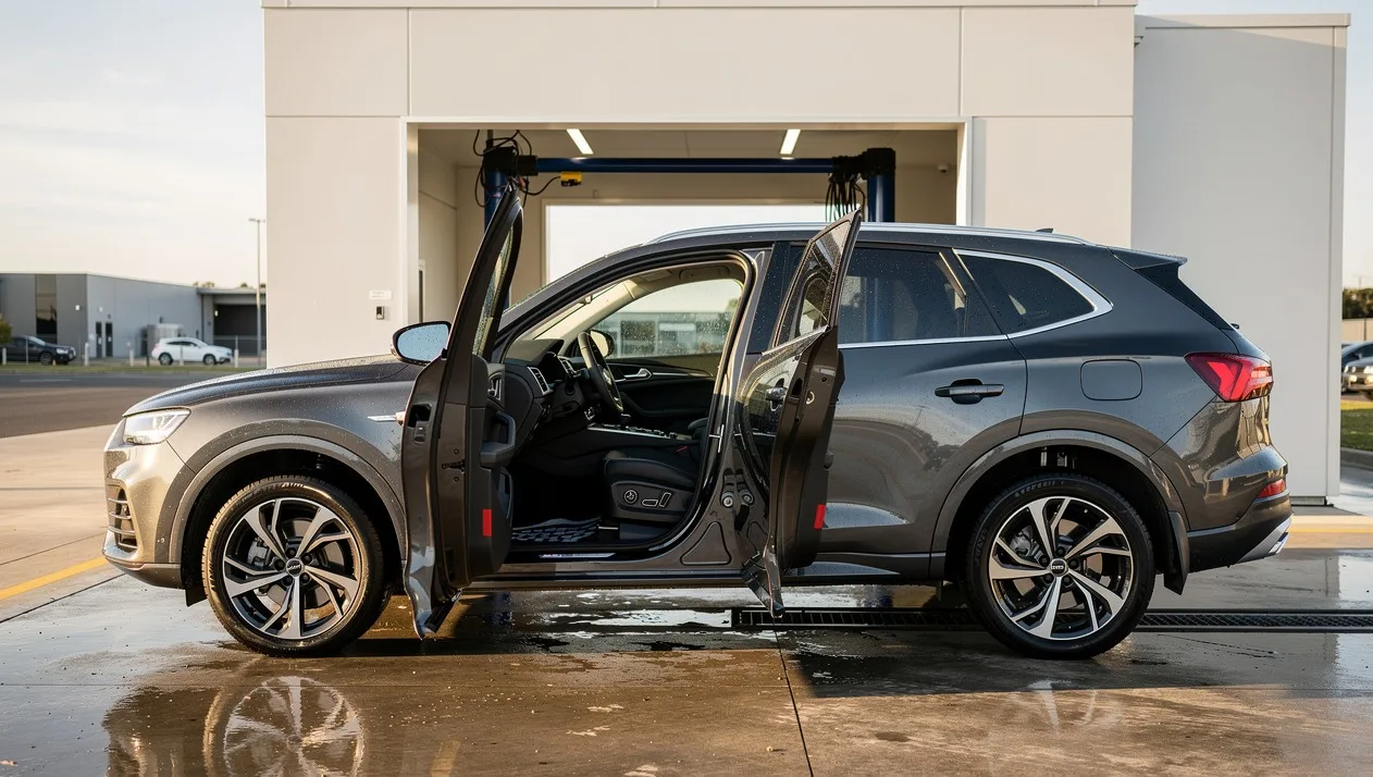 Sample image of the same car clean inside and out after the wash