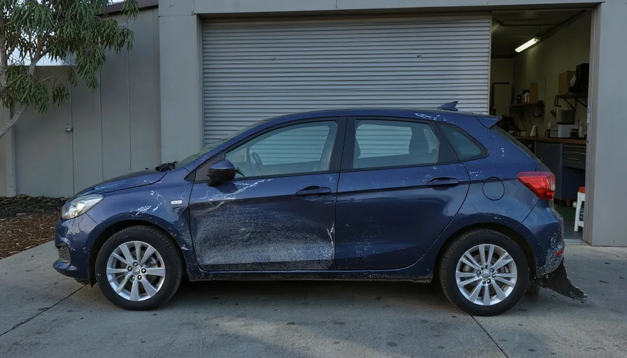 The car before the repair