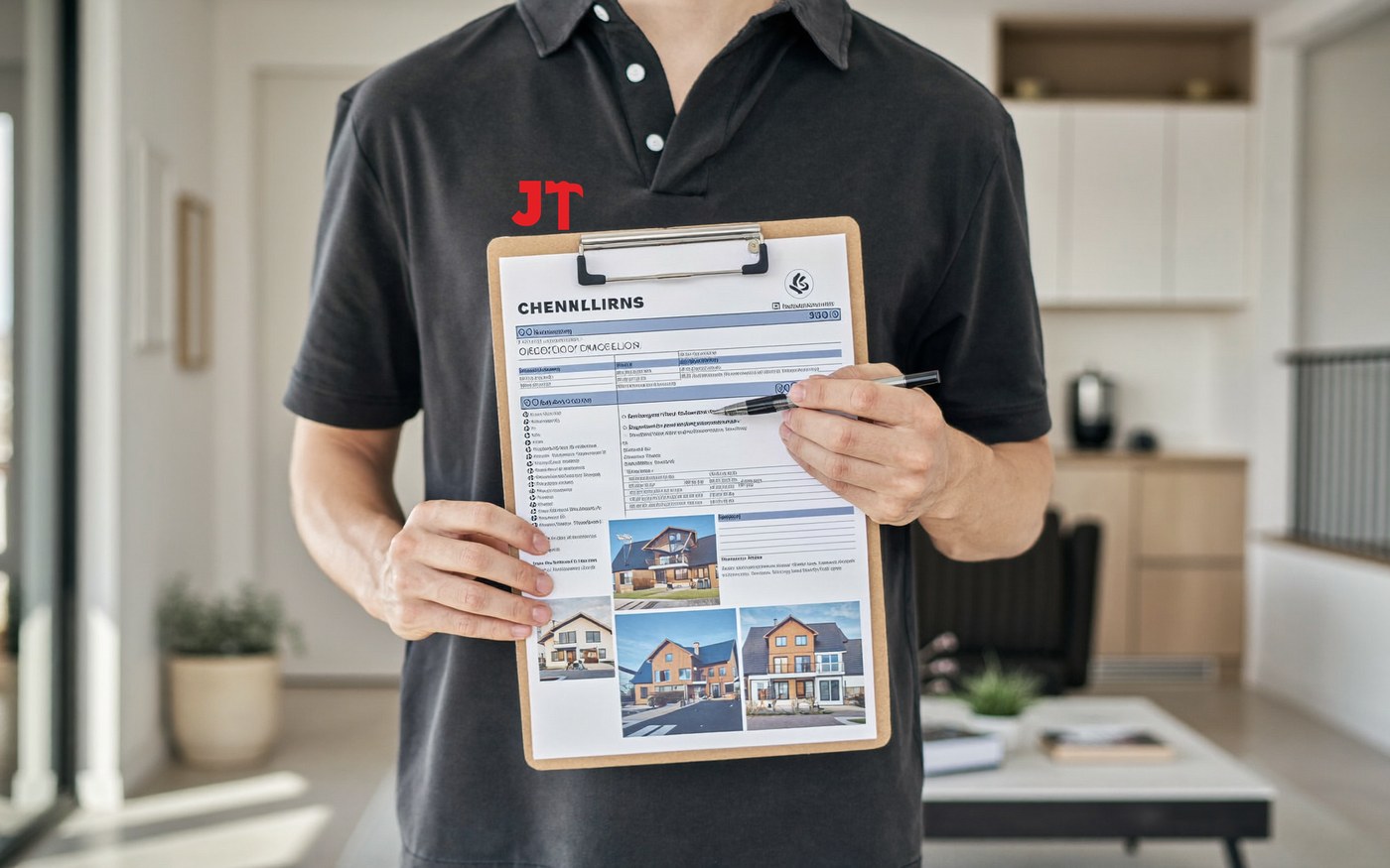 JT inspector with a property compliance checklist