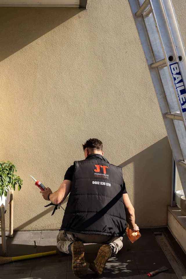 A property mid-repair before JT took over