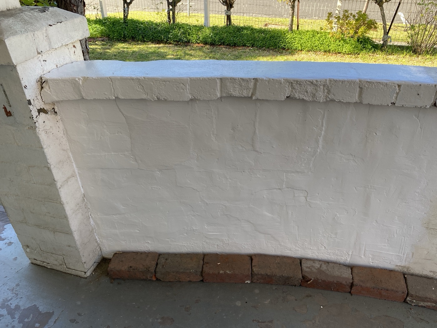 Garden wall repaint by JT in Footscray