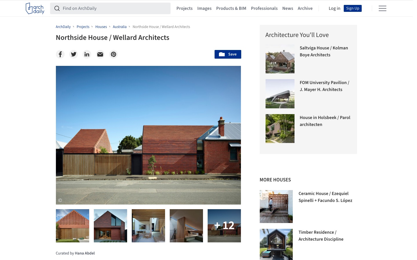 ArchDaily feature, Northside House, built by Prolifica