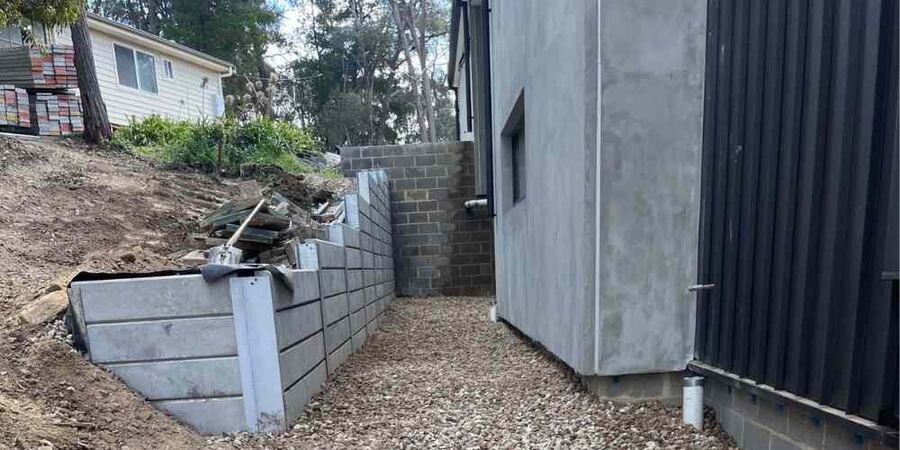 Building retaining walls
