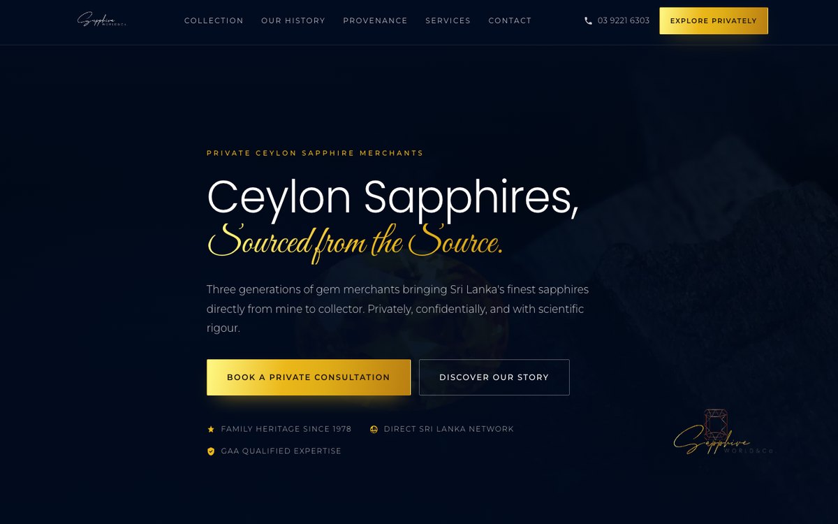 Concept 1 homepage preview