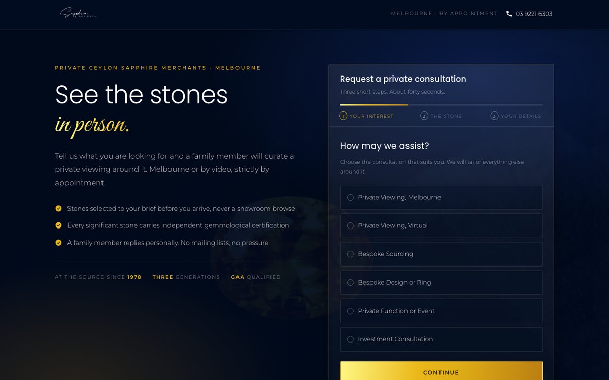 Concept 3 homepage preview