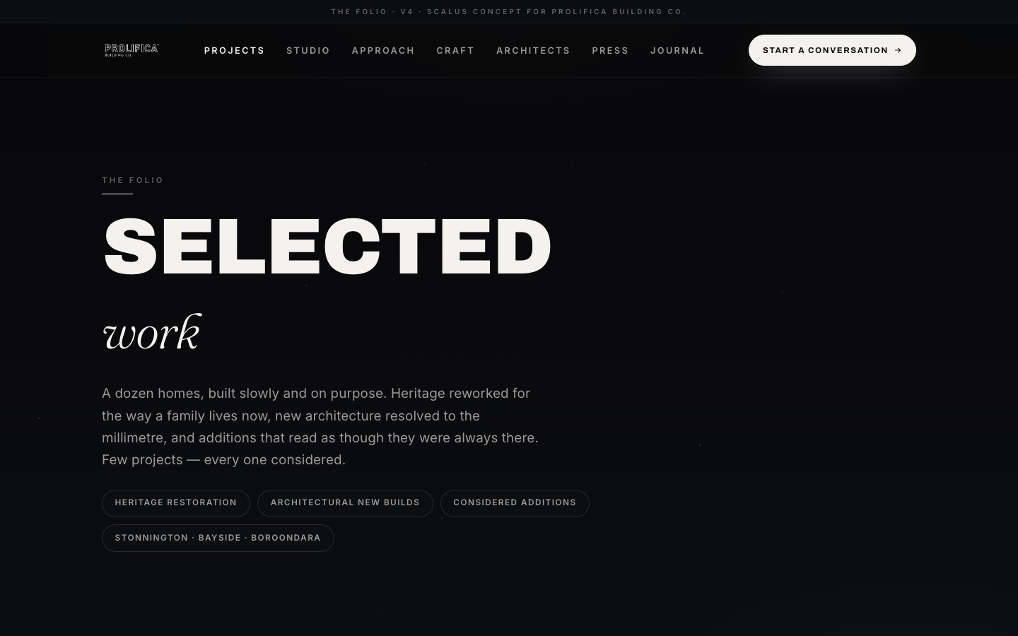 Projects index
