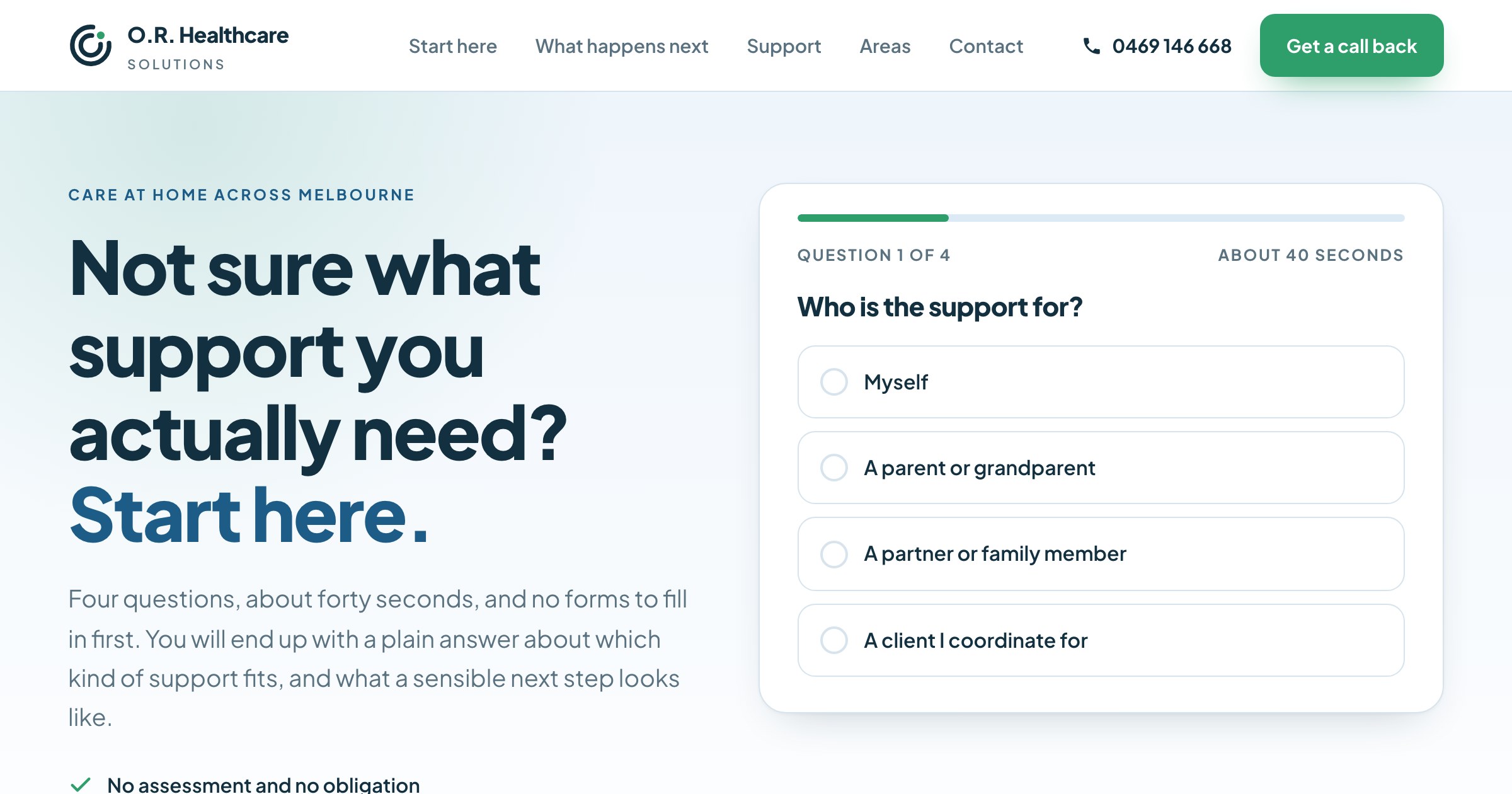 Concept three homepage