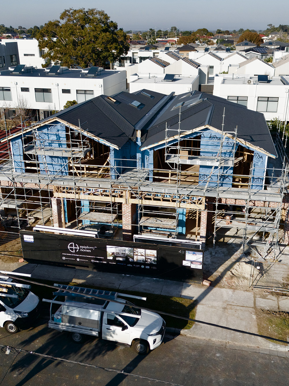 A monitored building site secured by Right 1 Group