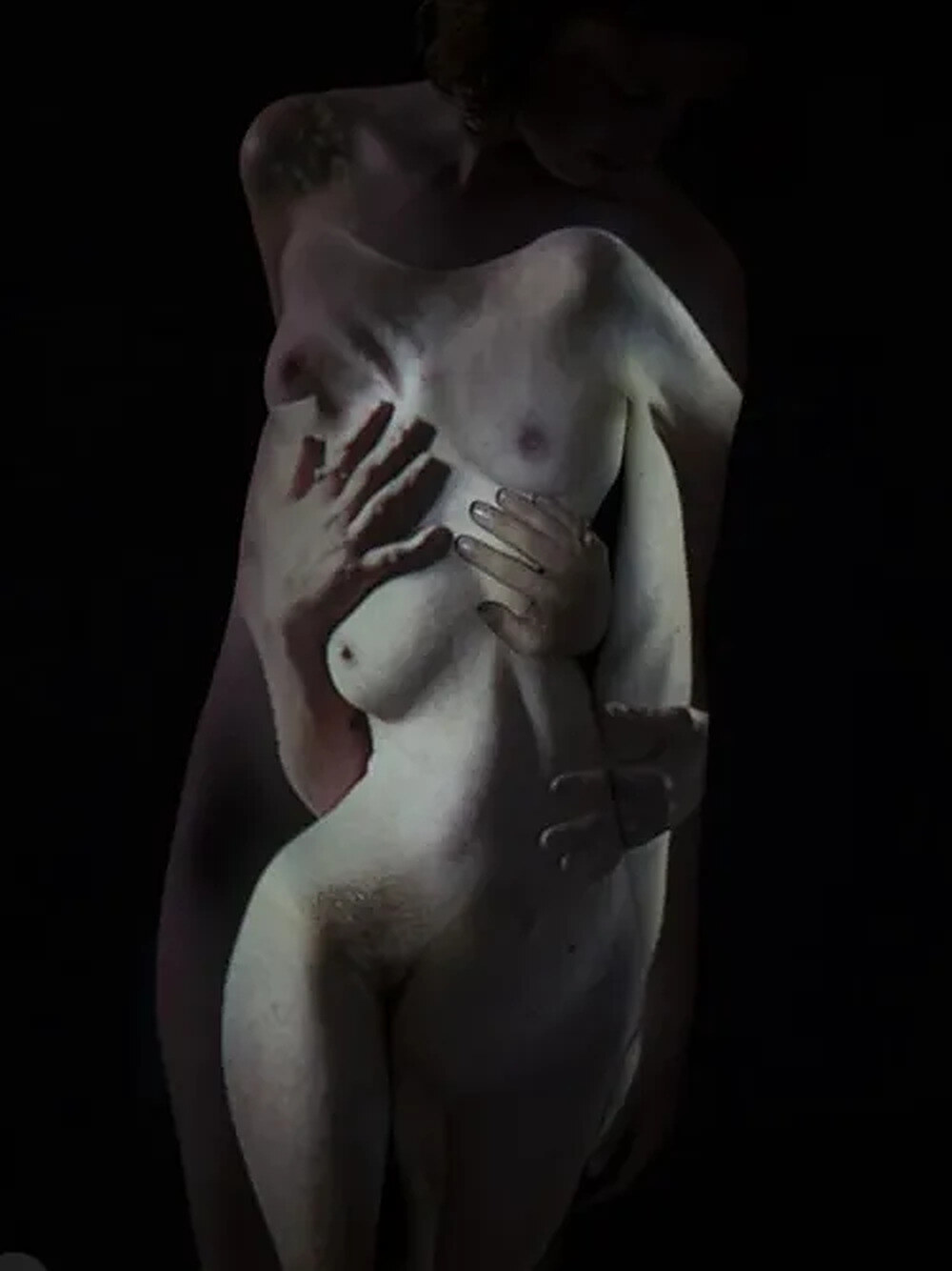 Figure Study · Charcoal — framed by Studio9Art