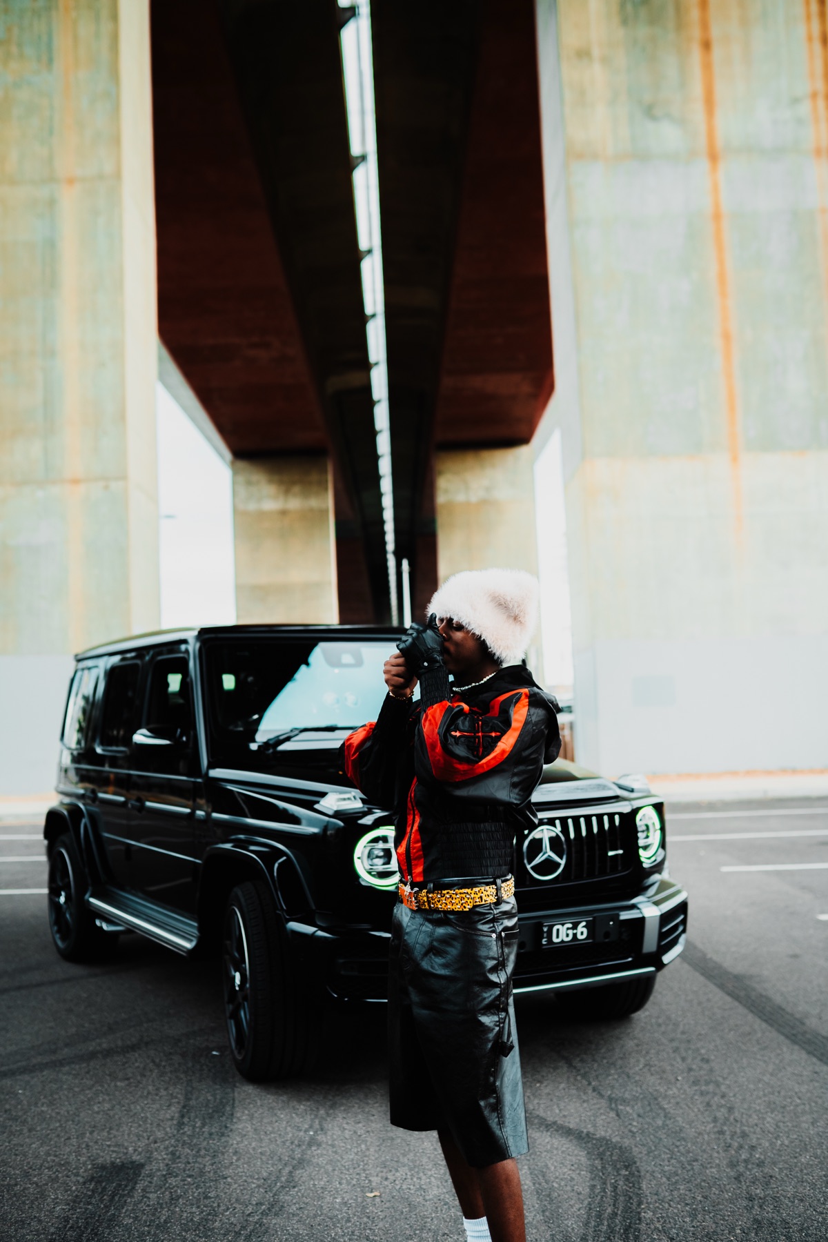Musa Keys with the G Wagon, On set, EP3