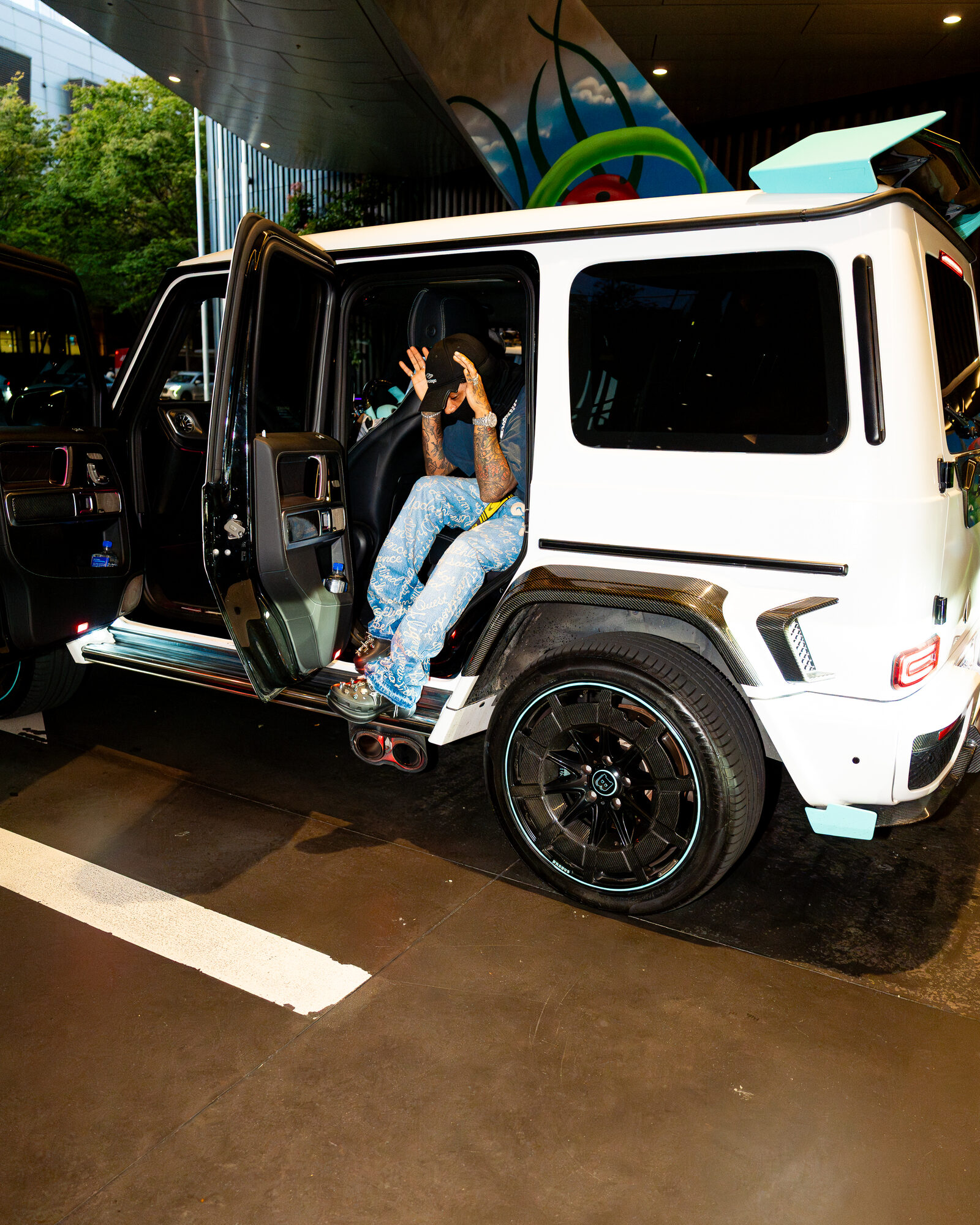 Brabus G Wagon on an artist arrival at a Melbourne venue