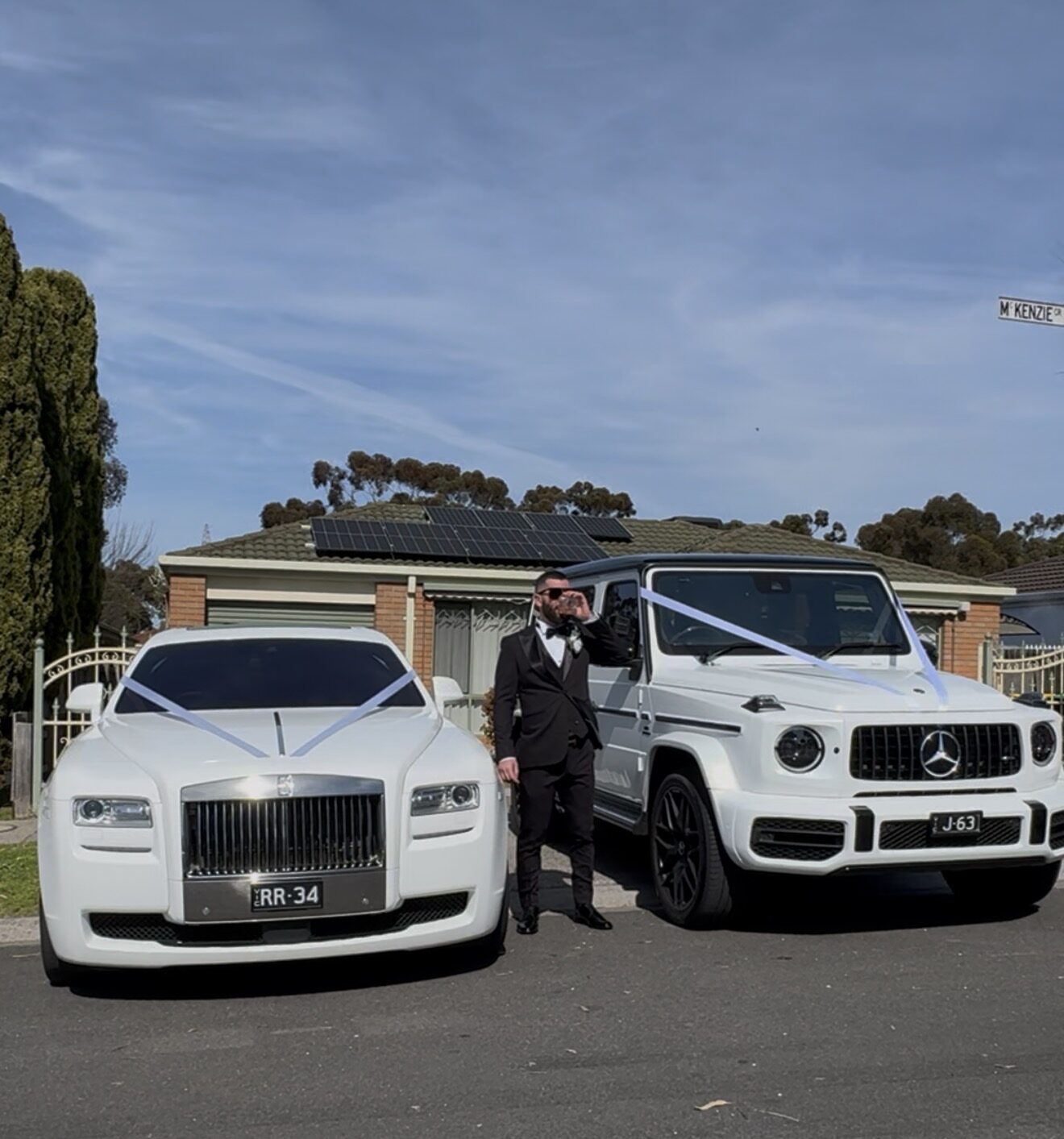 Ghost and G Wagon, Groom, before the ceremony