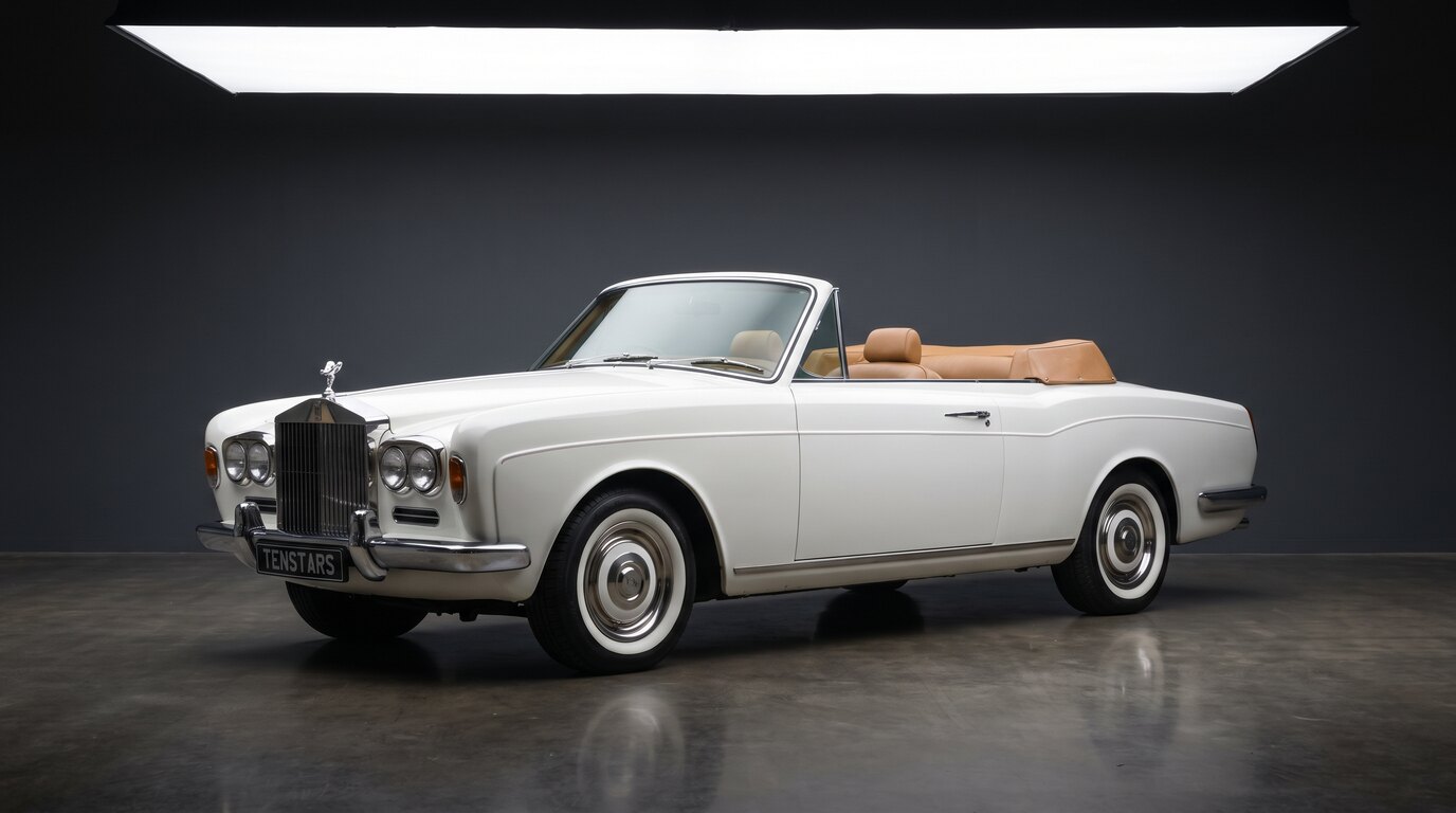 Rolls Royce Convertible, 1968 · White · 4 seats