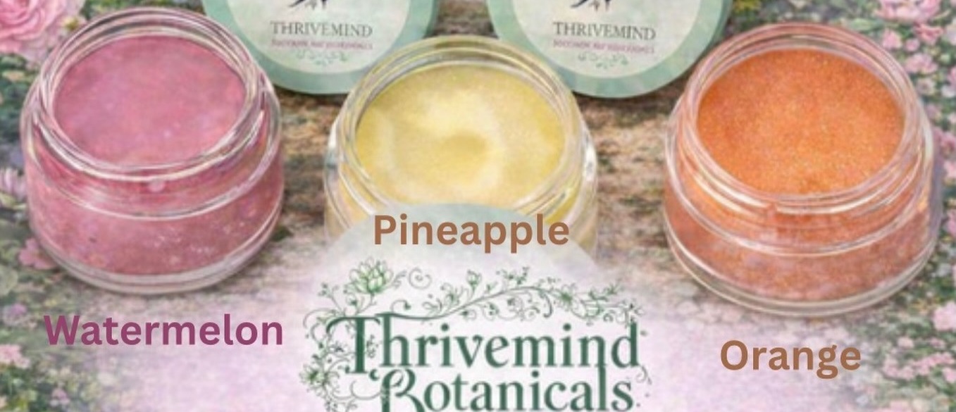 Lip balm jars in five flavours